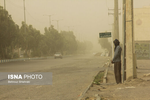 طوفان ۱۲۶ کیلومتر بر ساعت در زابل!