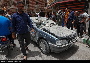 ریزش ساختمان ۱۰ طبقه متروپل در آبادان