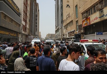 ریزش ساختمان ۱۰ طبقه متروپل در آبادان