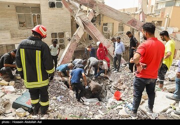 آواربرداری ساختمان مترو پل آبادان