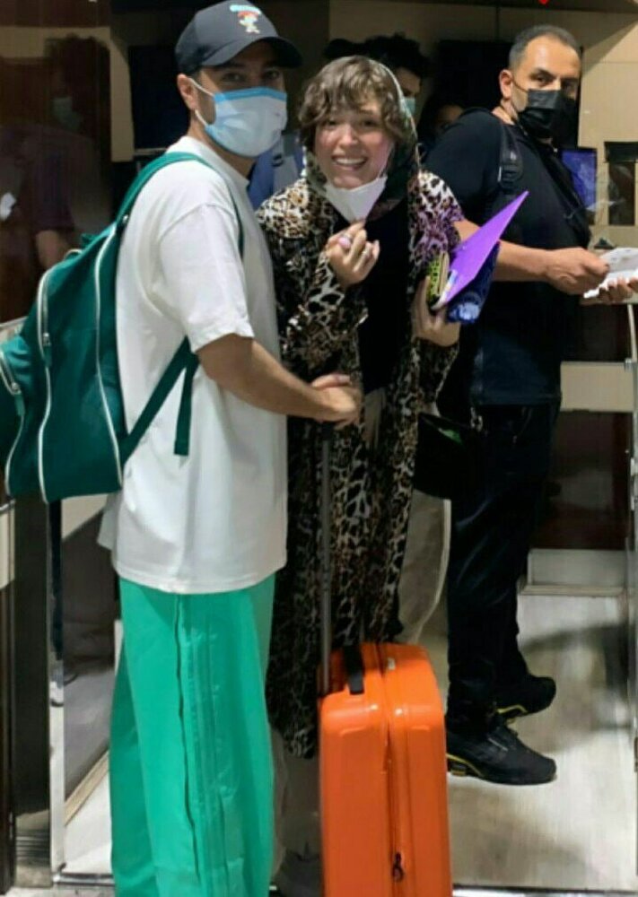 عکس | تصویر جدید نوید محمدزاده و فرشته حسینی در راه جشنواره کن
