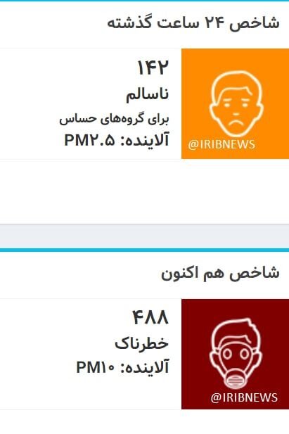 شاخص آلودگی هوای تهران بیسابقه شد/ عکس