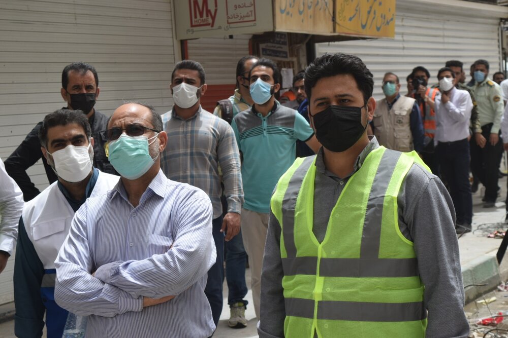 تصاویر | بازدید وزیر کشور از ساختمان متروپل آبادان