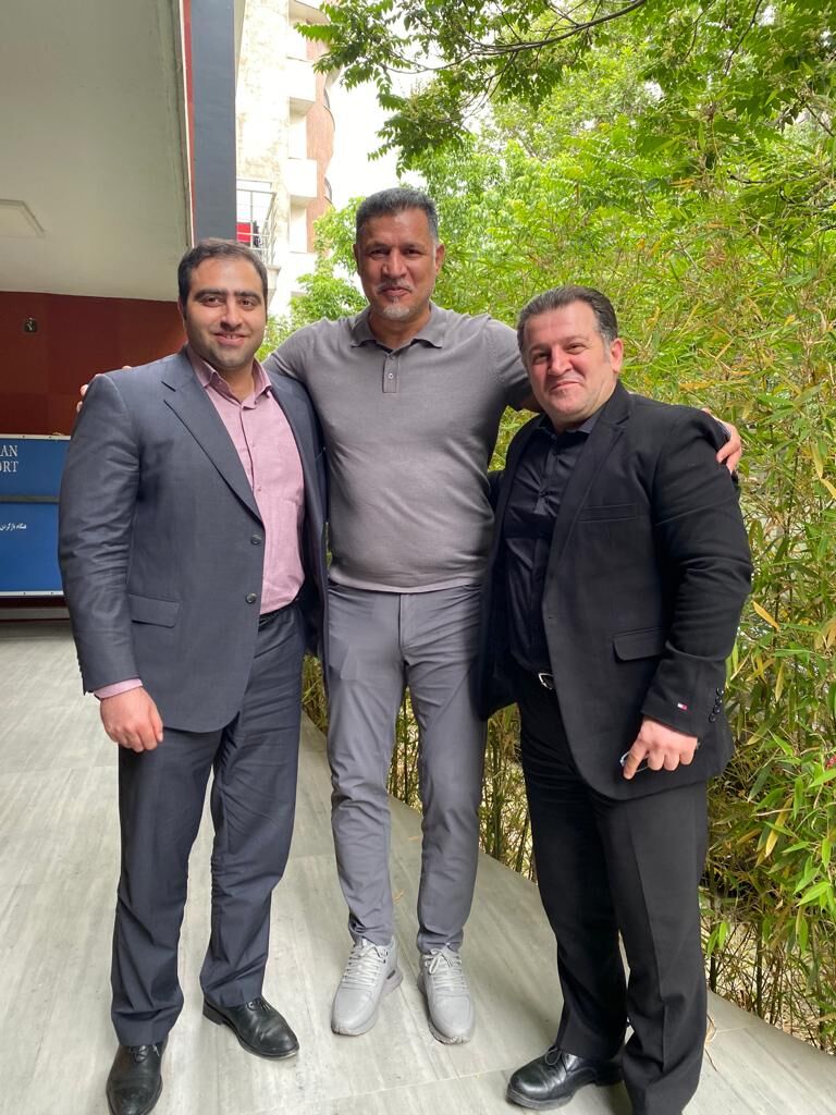 علی دایی در فینال لیگ پرورش اندام/عکس