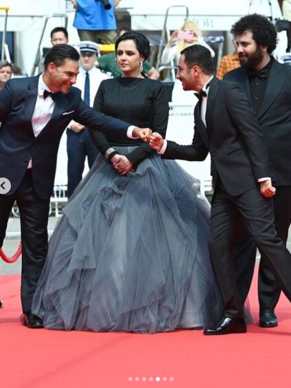 هفت عکس از ترانه علیدوستی روی فرش قرمز «برادران لیلا» در جشنواره کن 6