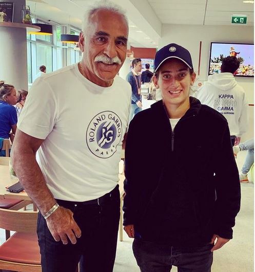 دیدار پدیده تنیس ایران با تنیسباز مشهور ایرانی/عکس