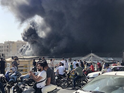 ‏حادثه ‎آتش سوزی یک کارگاه ‎صنعتی در‌ ‎تهرانپارس