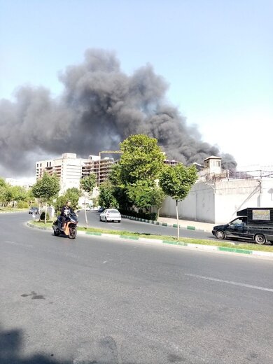 ‏حادثه ‎آتش سوزی یک کارگاه ‎صنعتی در‌ ‎تهرانپارس