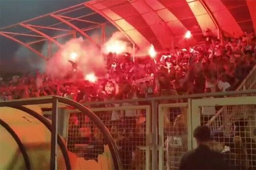 ببینید | جشن صعود هواداران و بازیکنان ملوان پس از صعود به لیگ برتر