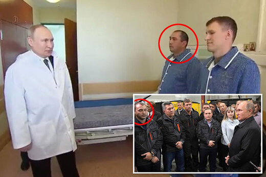 ببینید | اتهام جنجالی به پوتین؛ ملاقات جعلی با سربازان در بیمارستان