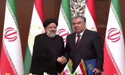 در حاشیه سفر امامعلی رحمان  به تهران / کیف هایی عجیب در دست محافظان رئیس جمهور تاجیکستان + عکس