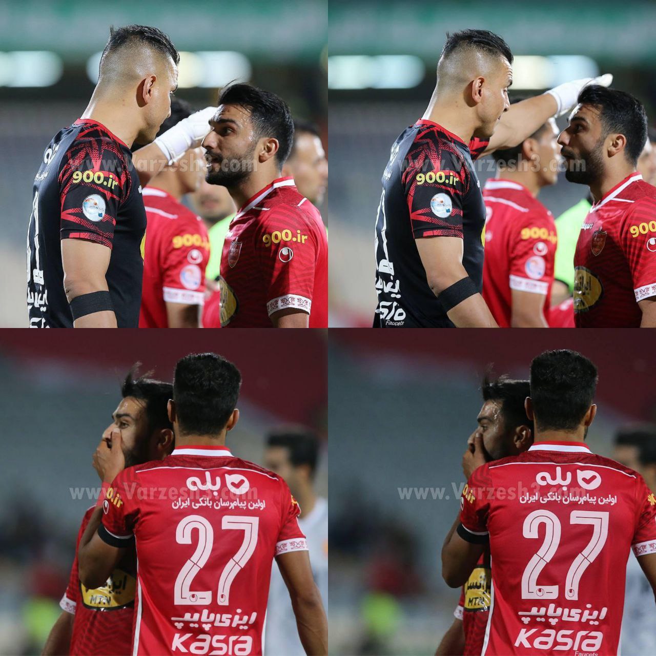 درگیری لفظی دیده نشده دو پرسپولیسی در بازی با شهرخودرو! / عکس 2