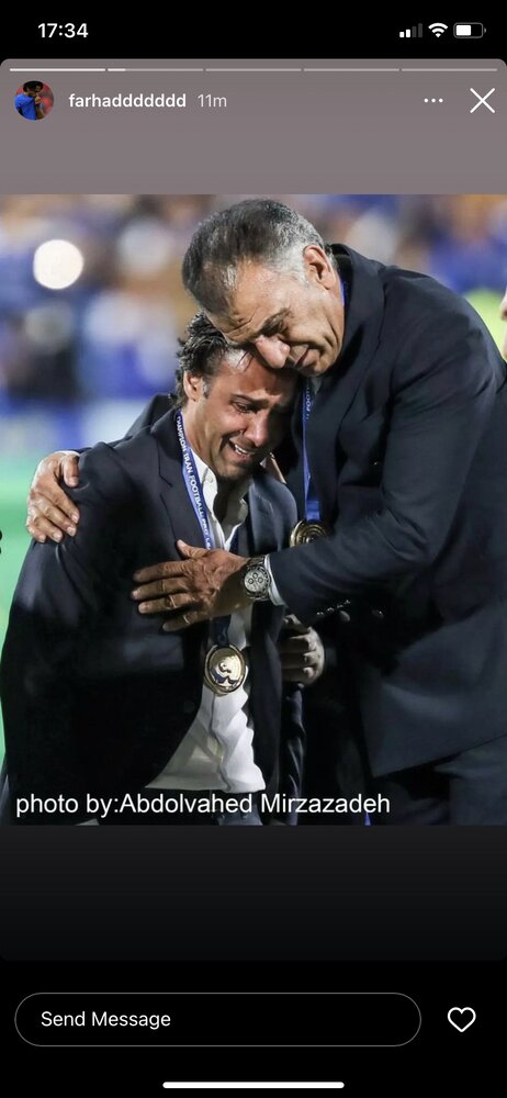 اولین واکنش فرهاد مجیدی به قهرمانی استقلال/عکس