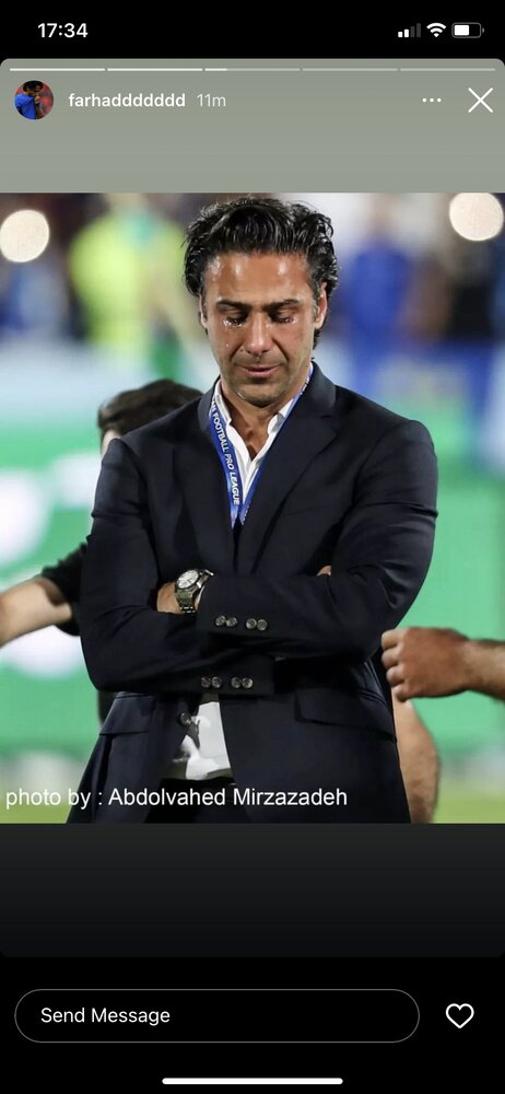 اولین واکنش فرهاد مجیدی به قهرمانی استقلال/عکس