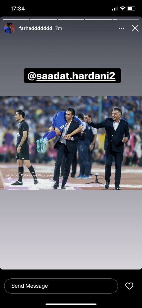 اولین واکنش فرهاد مجیدی به قهرمانی استقلال/عکس