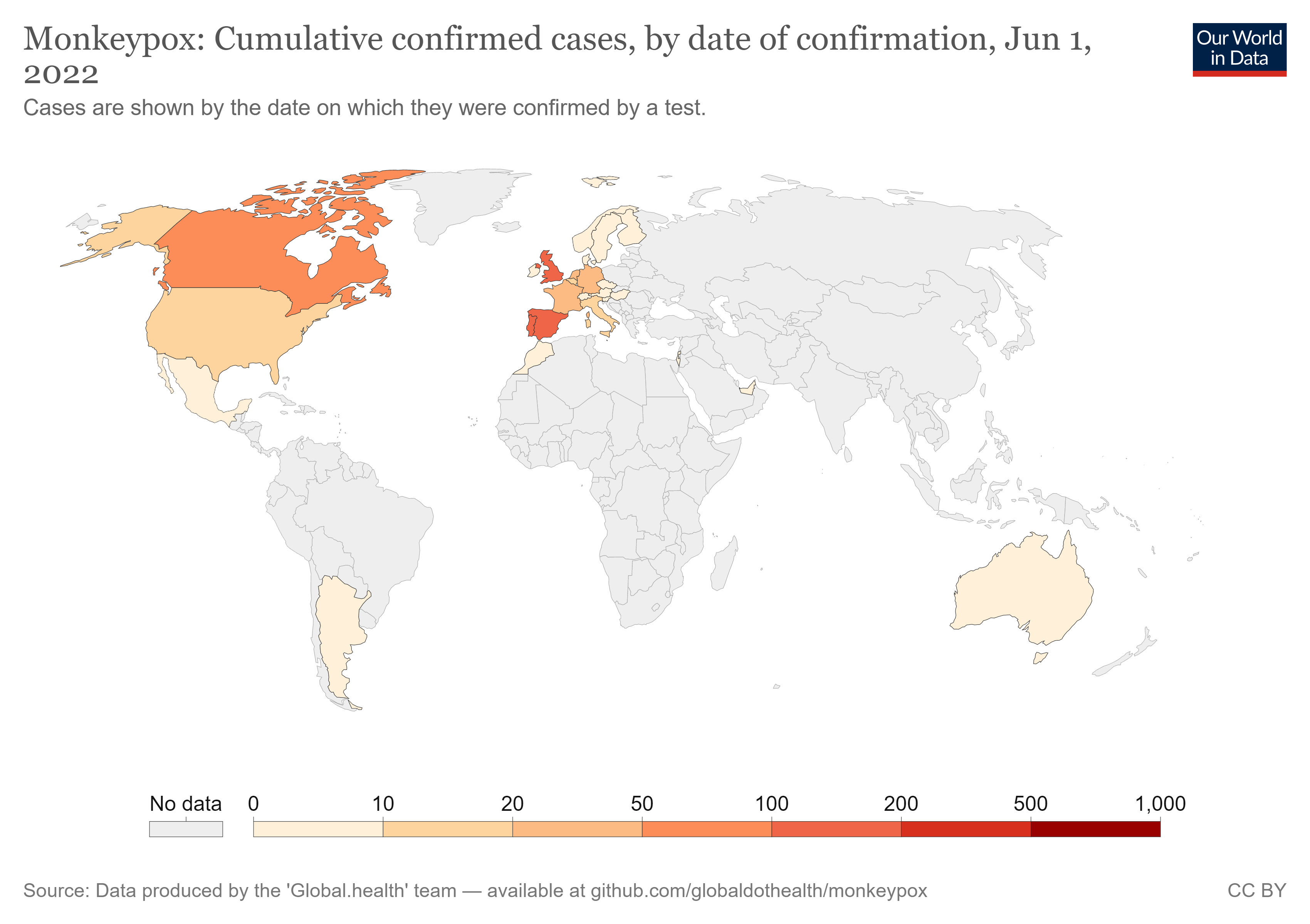 آخرین آمار جهانی ابتلا به آبله میمون؛ کدام کشورها بیشترین مورد ابتلا را دارند؟