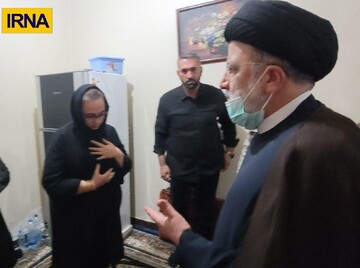 دیدار رئیس‎جمهور با حادثه‎دیدگان متروپل