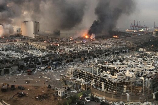 ببینید | تصاویر جدید از انفجار بزرگ بیروت در لبنان