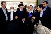 بازدید رئیسی از بزرگترین کارخانه تولید پارچه چادر مشکی کشور