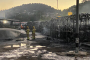 ببینید | اولین تصاویر از آتش‌سوزی در کربلای معلی؛ تانکر سوخت طعمه حریق