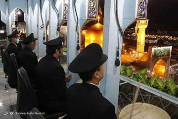 آیین نقاره نوازی شب میلاد حضرت رضا علیه السلام