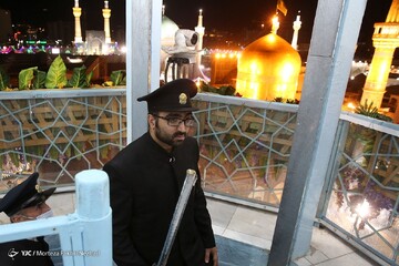آیین نقاره نوازی شب میلاد حضرت رضا علیه السلام