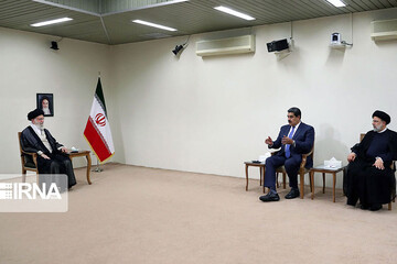 تصاویر | قاب‌های جالب از دیدار رئیس جمهور ونزوئلا با رهبر معظم انقلاب