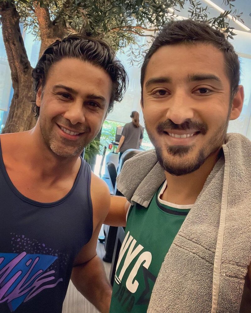 دیدار فرهاد مجیدی با گزینه خط حمله پرسپولیس/عکس