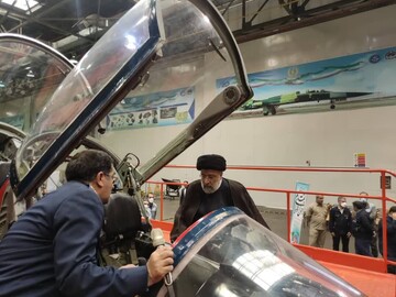 بازدید رئیسی از صنایع هواپیماسازی ایران (هسا)       