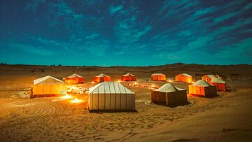 تدارکات برای بادیه نشینی مسافران جام جهانی قطر!