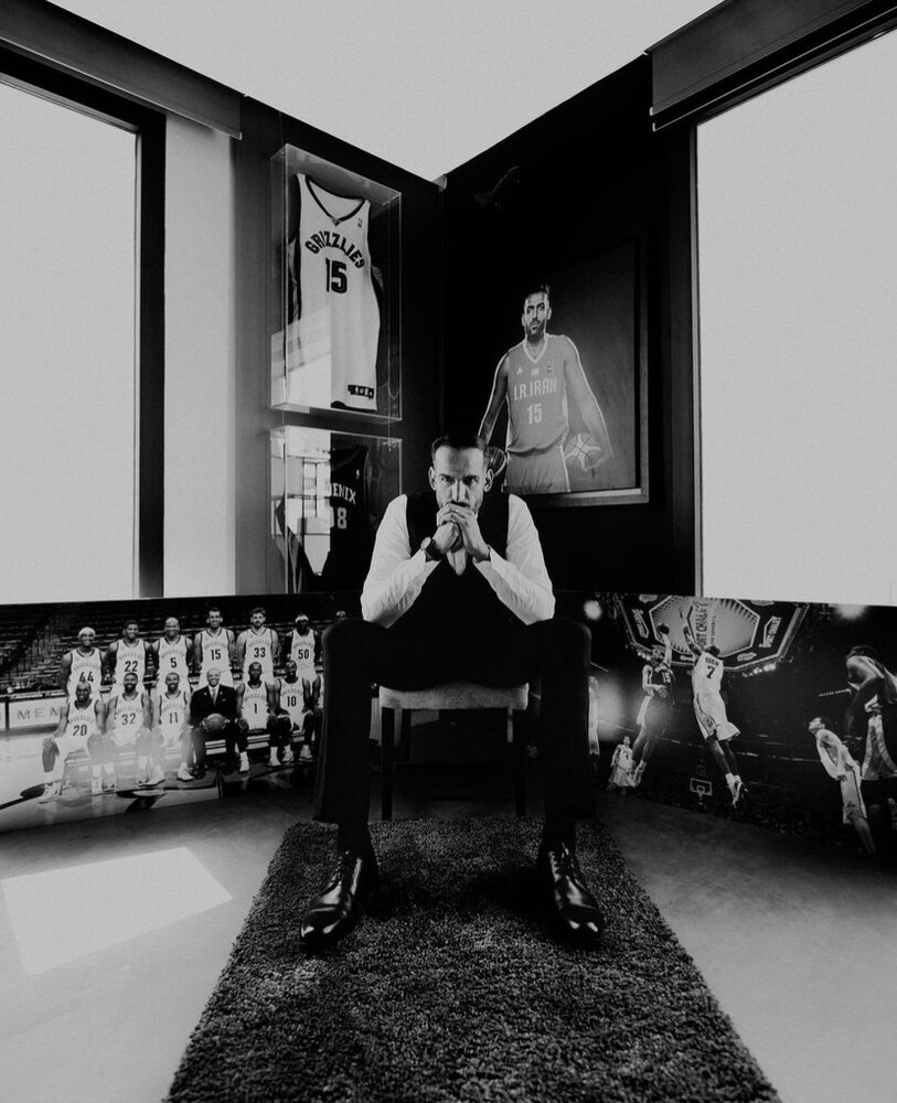 دامادی کاپیتان تیم ملی با تم ورزشی/عکس