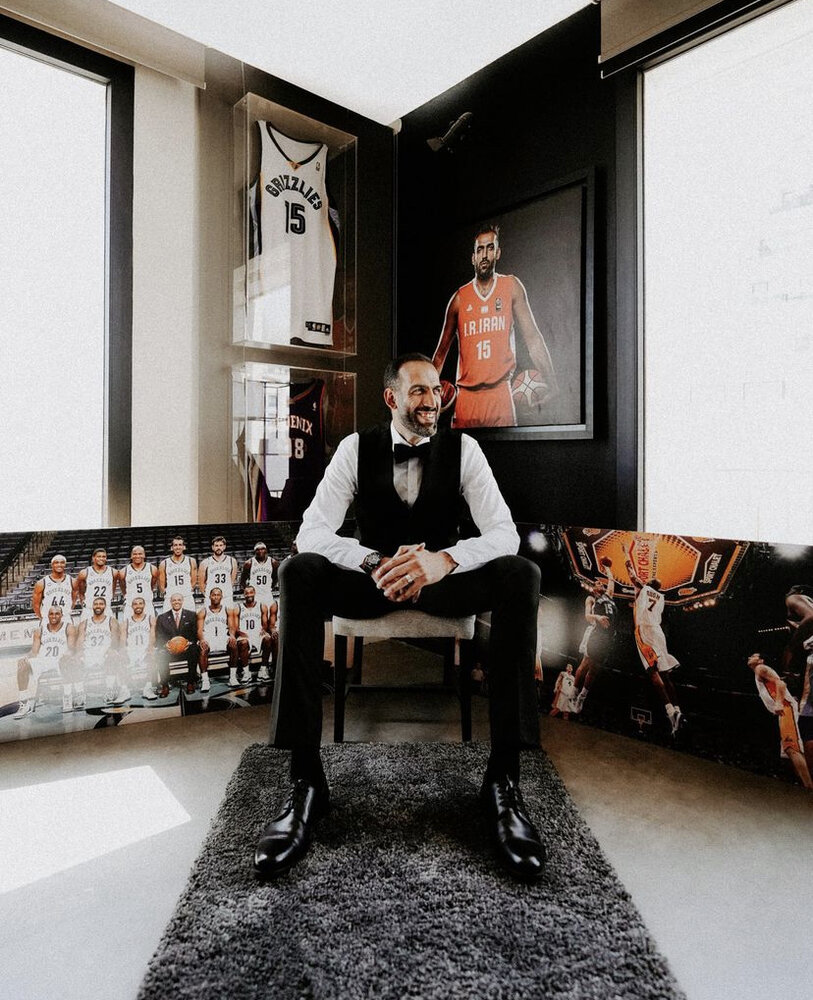 دامادی کاپیتان تیم ملی با تم ورزشی/عکس