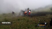 تصاویر | قاب‌های تلخ از سقوط مرگبار تانکر سوخت در گردنه حیران آستارا