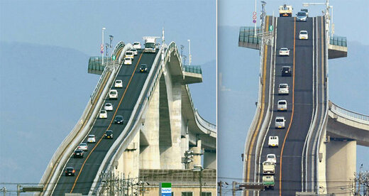 ببینید | ترسناک‌ترین پل جهان در ژاپن!