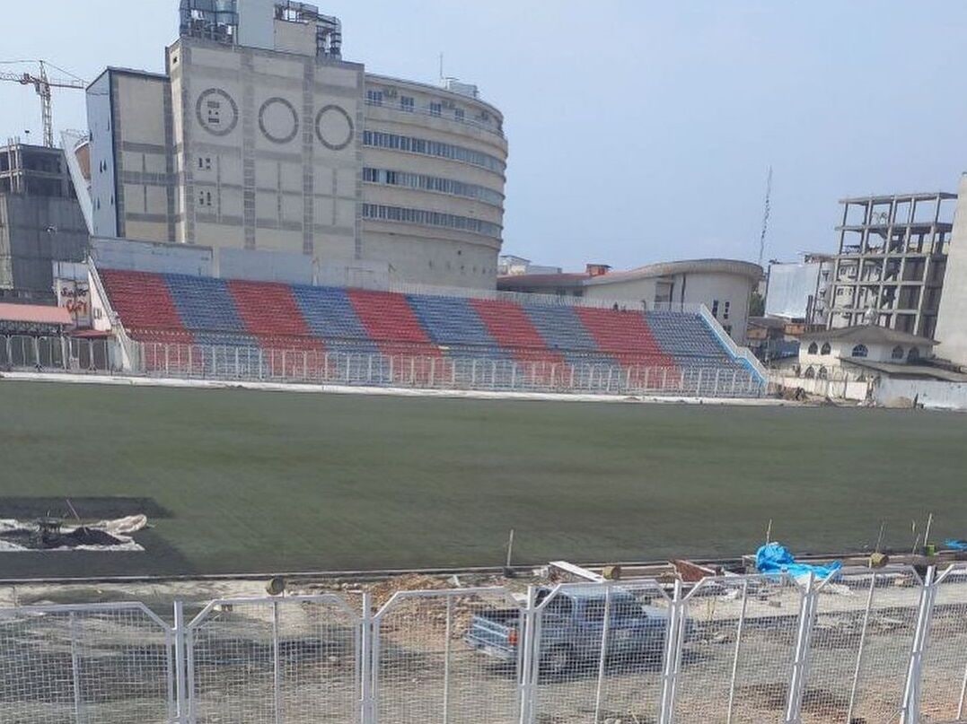 چمن استادیوم وطنی سبز شد/عکس