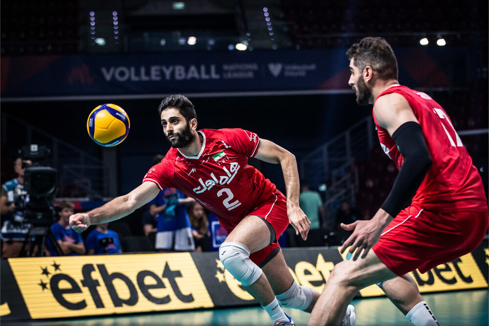Iran volleyball powerfully defeats Canada in 2022 VNL