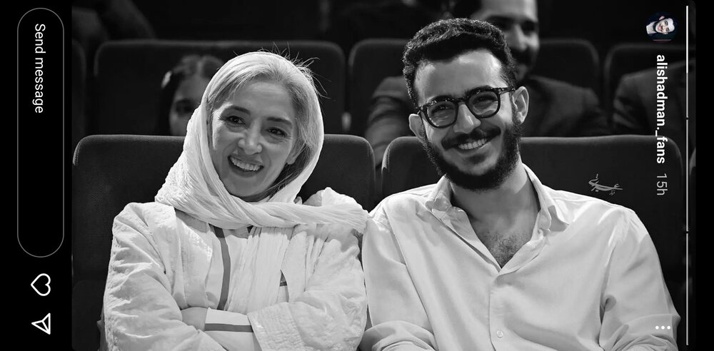 عکسی از علی شادمان کنار پانتهآ پناهیا