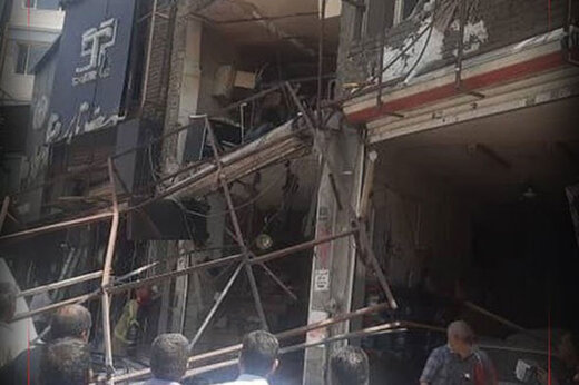 ببینید | انفجار ۴ مغازه در قیطریه تهران