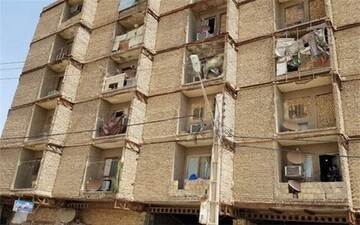 دستور قضایی برای تخلیه یک ساختمان هفت طبقه ناایمن در منطقه ۶ کرج