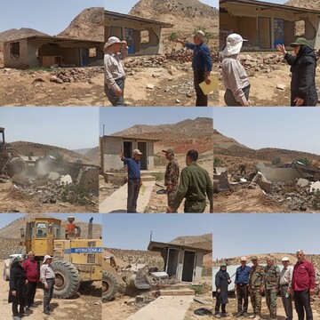 حکم قلع و قمع و رفع تصرف از اراضی ملی در شهرستان سمنان اجرا شد حکم قلع و قمع و رفع تصرف از اراضی ملی در شهرستان سمنان اجرا شد