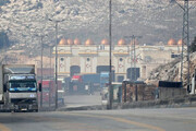 ببینید | تصاویر هولناک از ریزش کوه بر روی ده‌ها کامیون در جاده‌ای در ترکیه