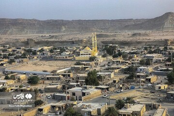 تصاویر هوایی از منطقه زلزله‌زده مهران هرمزگان