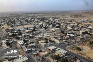 تصاویر هوایی از منطقه زلزله‌زده مهران هرمزگان