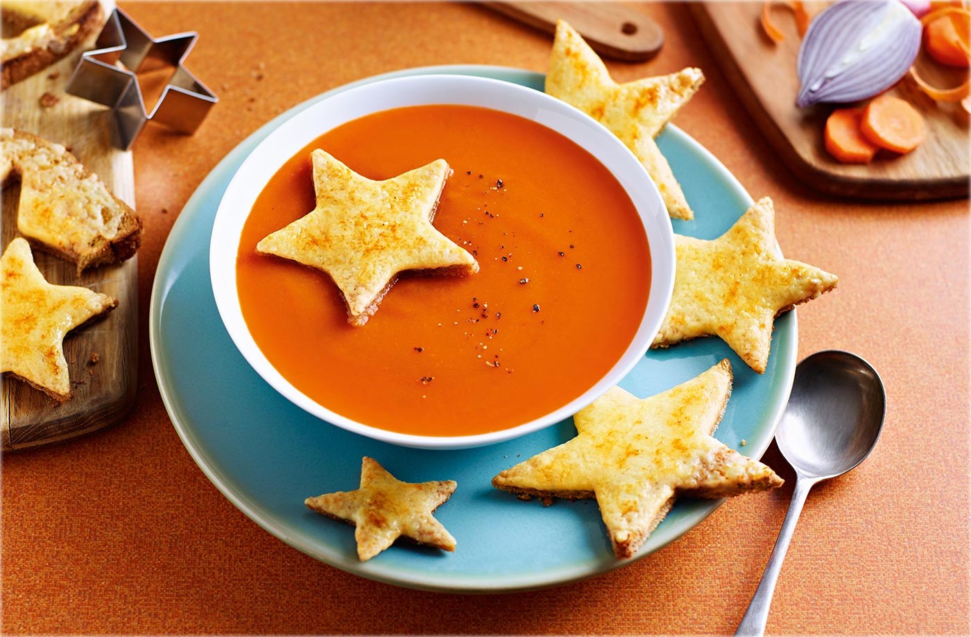 سوپ گوجه فرنگی برای شام