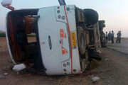 تصادف مرگبار اتوبوس با خودروهای سواری‌ در خراسان جنوبی
