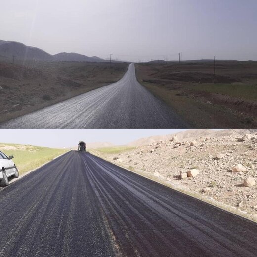 روکش آسفالت حفاظتی ۴۰ کیلومتر راه روستایی در لرستان 