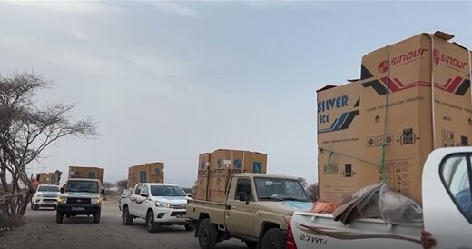 توزیع ۱۴۴ دستگاه لوازم سرمایشی بین زلزله زدگان ۲۳ روستای هرمزگان

