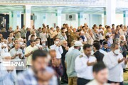 تصاویر | جای خالی یکی از سران قوا در نماز عید قربان تهران