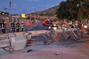 ببینید | اولین تصاویر از تصادف شدید پژو پارس با تیر برق!