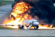 ببینید | آتش‌سوزی در هواپیمای A320 پس از فرود در فرودگاه آتلانتا